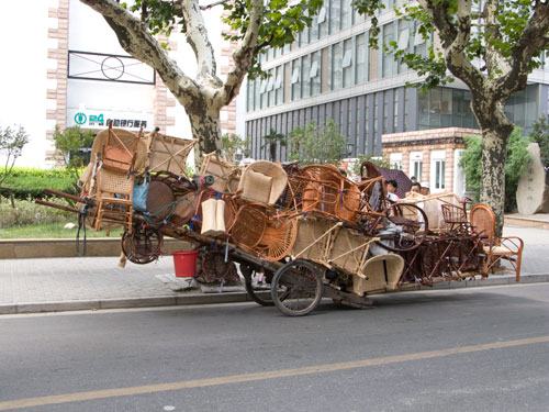 overloaded trolley