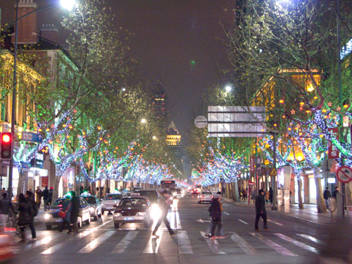 Huaihai Lu Christmas Lights
