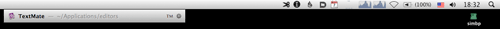 My Mac menu bar