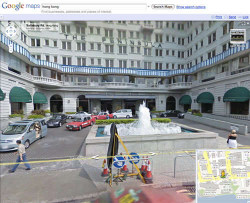 The Peninsula Hong Kong in Google street view